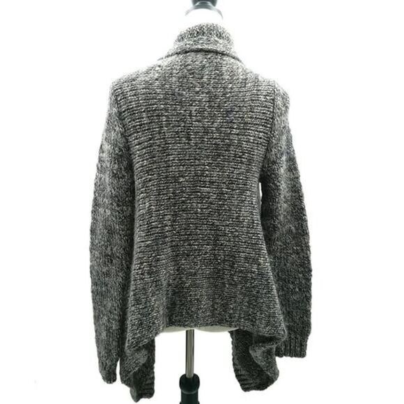 Talbots Chunky Wool Alpaca Waterfall Cardigan Sweater LG - Picture 7 of 9